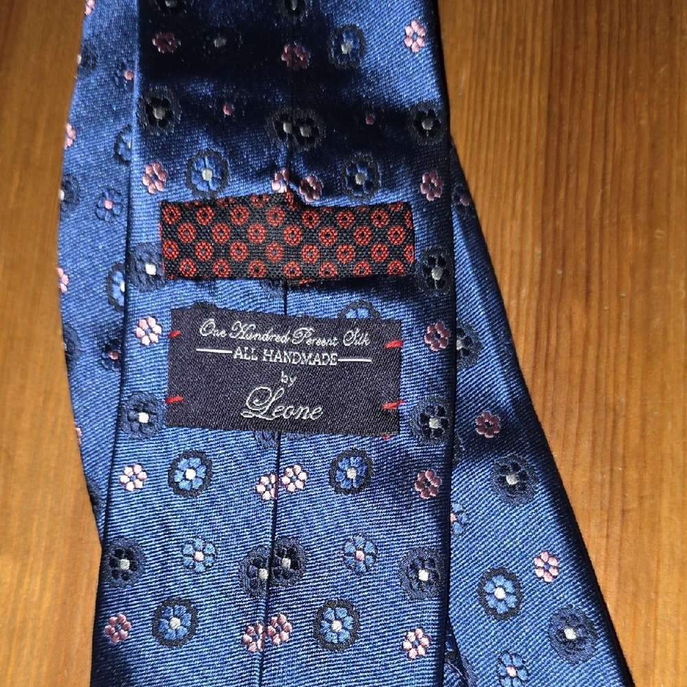 Leone Blue Silk Tie